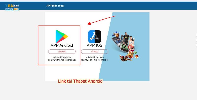 Link tải Thabet Android tham gia chơi cá cược 
